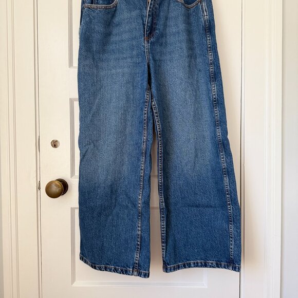 Sezane Le Crop Denim Blue - Size 8 - Picture 10 of 10